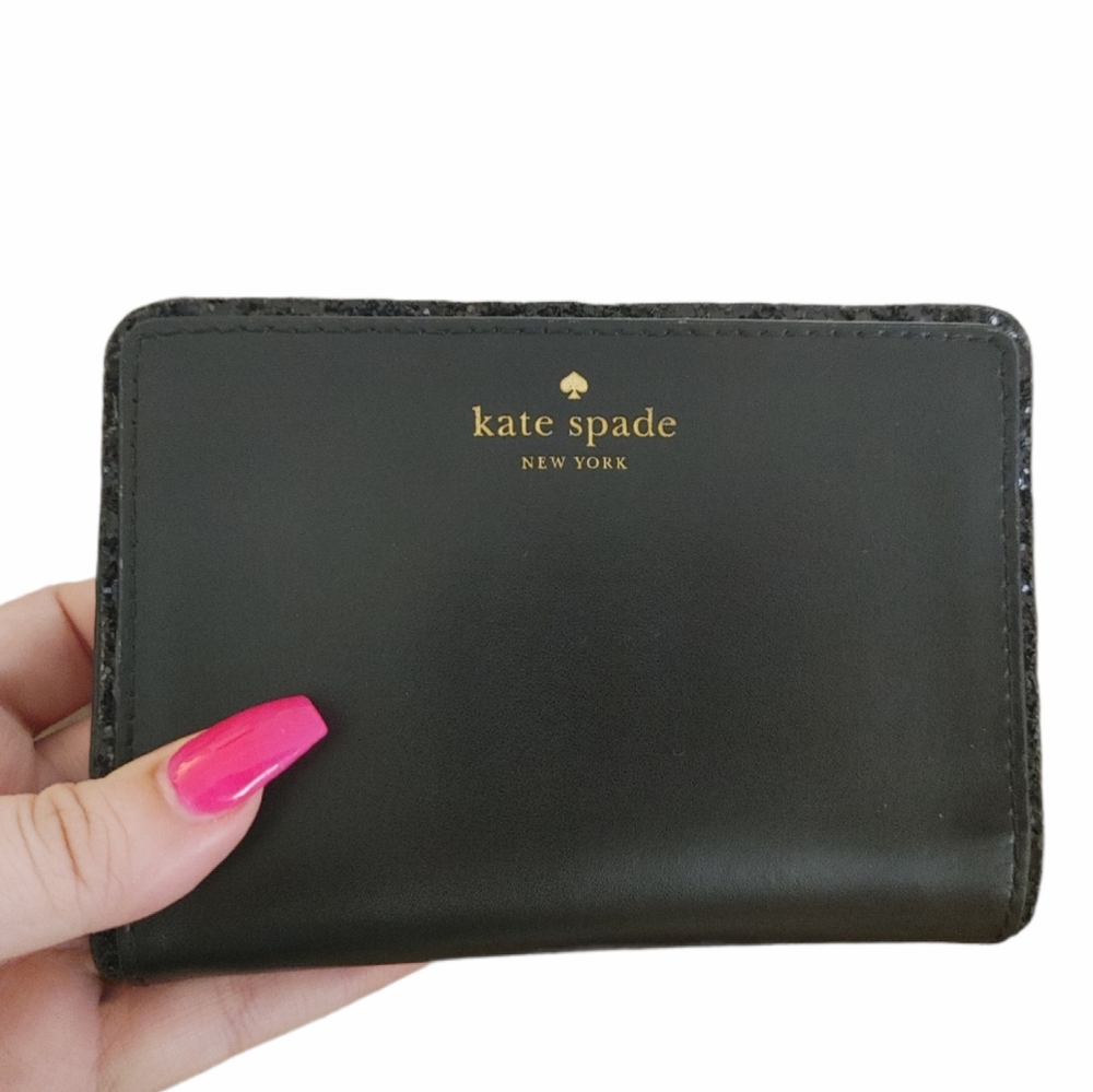 Kate Spade Seton Drive Tellie Black Leather Bifold Wallet
